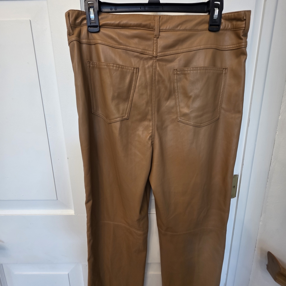 Elie Tahari Tan Straight Leg Jeans